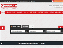 Tablet Screenshot of gaggiotti.com.ar